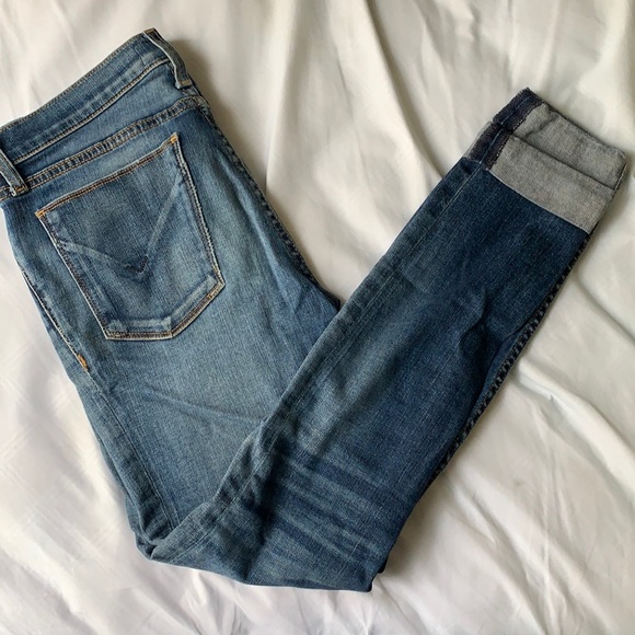 Hudson Cropped Rolled Jeans - Picture 1 of 8